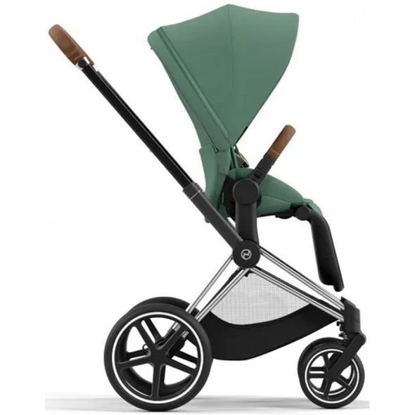 Купити Коляска дитяча 2 в 1 Cybex Priam Leaf Green шасі Chrome Brown 51 600 грн недорого, дешево