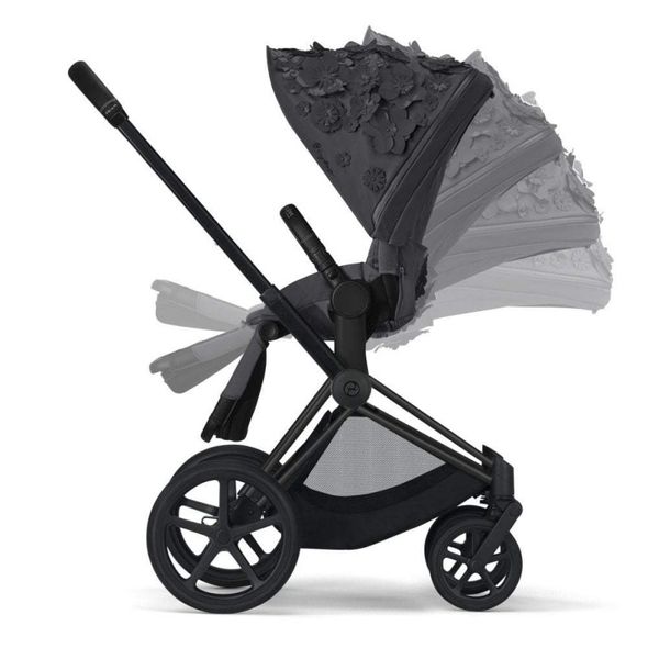 Купити Коляска дитяча 2 в 1 Cybex Priam Simply Flowers Grey шасі Matt Black 62 340 грн недорого, дешево