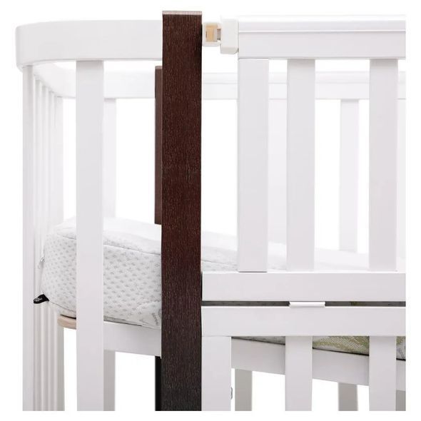Купить Кроватка Babyroom Месяц LU-3 маятник, шухляда белый/венге 7 699 грн недорого