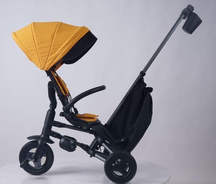 Купити Триколісний складний велосипед Qplay Nova+ Rubber Desert Yellow 8 400 грн недорого, дешево