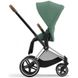 Купити Коляска дитяча 2 в 1 Cybex Priam Leaf Green шасі Chrome Brown 51 600 грн недорого