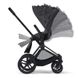 Купити Коляска дитяча 2 в 1 Cybex Priam Simply Flowers Grey шасі Matt Black 62 340 грн недорого