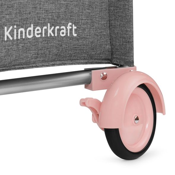 Купити Манеж дитячий с пеленатором Kinderkraft Joy Pink 5 390 грн недорого, дешево