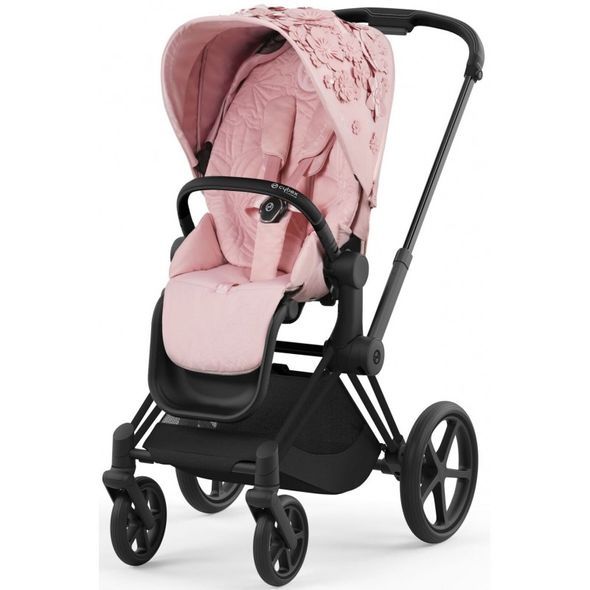 Купити Коляска дитяча 2 в 1 Cybex Priam Simply Flowers Pink шасі Matt Black 62 340 грн недорого, дешево