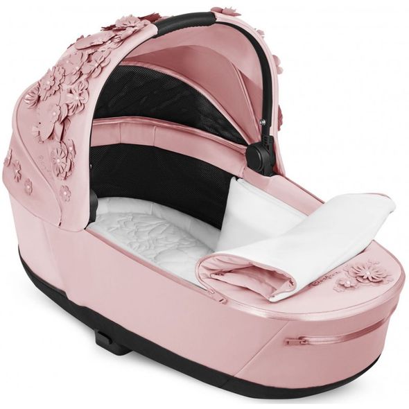 Купити Коляска дитяча 2 в 1 Cybex Priam Simply Flowers Pink шасі Matt Black 62 340 грн недорого, дешево