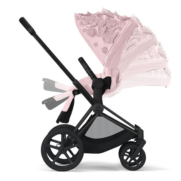 Купити Коляска дитяча 2 в 1 Cybex Priam Simply Flowers Pink шасі Matt Black 62 340 грн недорого, дешево