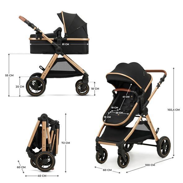 Купити Коляска 2 в 1 Kinderkraft Esme Black 9 490 грн недорого, дешево