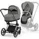 Купити Коляска дитяча 2 в 1 Cybex Priam Mirage Grey шасі Chrome Black 49 180 грн недорого