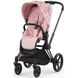 Купити Коляска дитяча 2 в 1 Cybex Priam Simply Flowers Pink шасі Matt Black 62 340 грн недорого