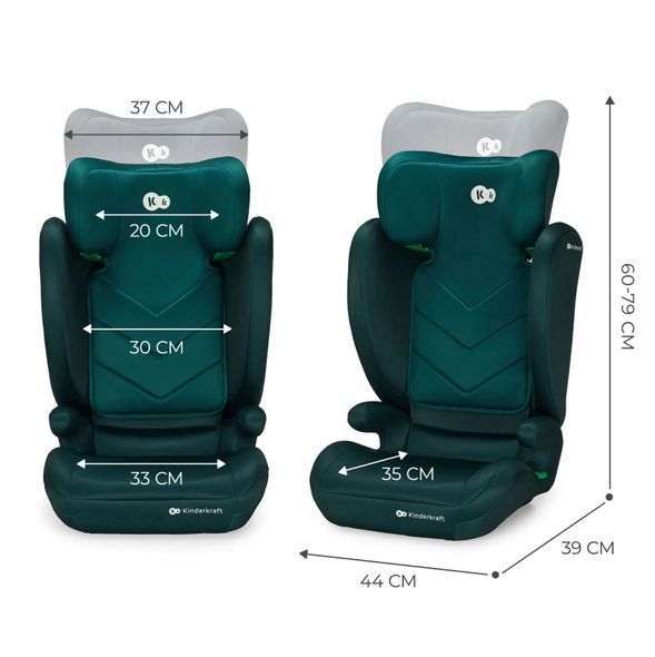 Купить Автокресло Kinderkraft i-Spark Green 3 890 грн недорого