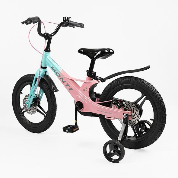 Купити Велосипед дитячий CORSO 16" Monti MT-16998 (магнієва рама, дискові гальма, допоміжні колеса) 4 519 грн недорого, дешево