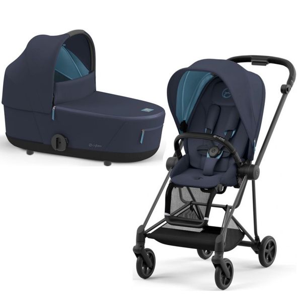 Купити Коляска дитяча 2 в 1 Cybex Mios Lux Dark Navy шасі Matt Black 38 890 грн недорого, дешево