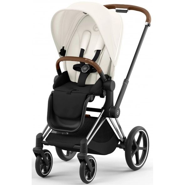 Купити Коляска дитяча 2 в 1 Cybex Priam Off White шасі Chrome Brown 49 080 грн недорого, дешево