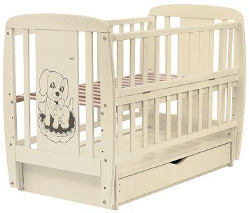 Купить Кровать Babyroom Собачка 3 (маятник, ящик, откидной бок) DSMYO-3 5 331 грн недорого
