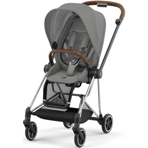 Купити Коляска дитяча 2 в 1 Cybex Mios Lux Mirage Grey шасі Chrome Brown 39 500 грн недорого, дешево