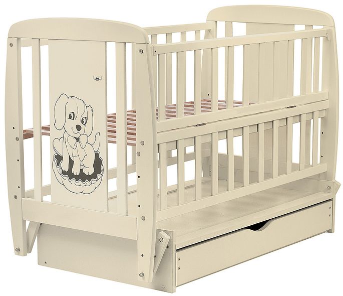 Купить Кровать Babyroom Собачка 3 (маятник, ящик, откидной бок) DSMYO-3 5 331 грн недорого