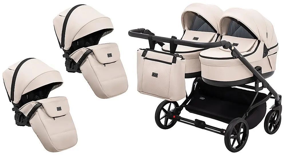 Купити Коляска 2 в 1 для двійні Adamex Leo Duo Eco SA-7 35 799 грн недорого, дешево