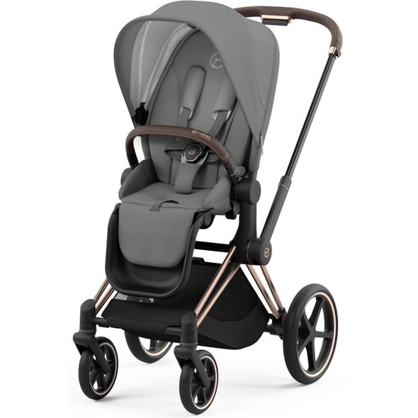 Купити Коляска дитяча 2 в 1 Cybex Priam Mirage Grey шасі Rosegold 52 190 грн недорого, дешево