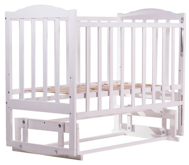 Купить Кровать Babyroom Зайчонок Z201 белая (маятник) 1 780 грн недорого