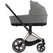 Купити Коляска дитяча 2 в 1 Cybex Priam Mirage Grey шасі Rosegold 52 190 грн недорого