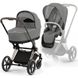 Купити Коляска дитяча 2 в 1 Cybex Priam Mirage Grey шасі Rosegold 52 190 грн недорого