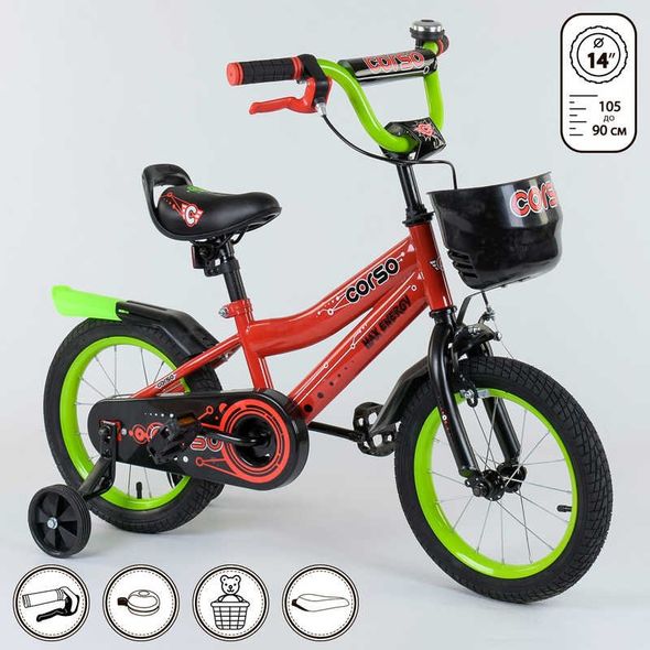 Купить Велосипед 2-х колёсный CORSO 14" R-14269 1 191 грн недорого