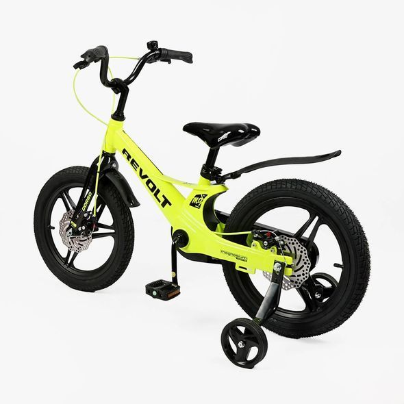 Купити Велосипед дитячий CORSO 16" Revolt RV-16155 (магнієва рама, дискові гальма, допоміжні колеса) 4 519 грн недорого, дешево