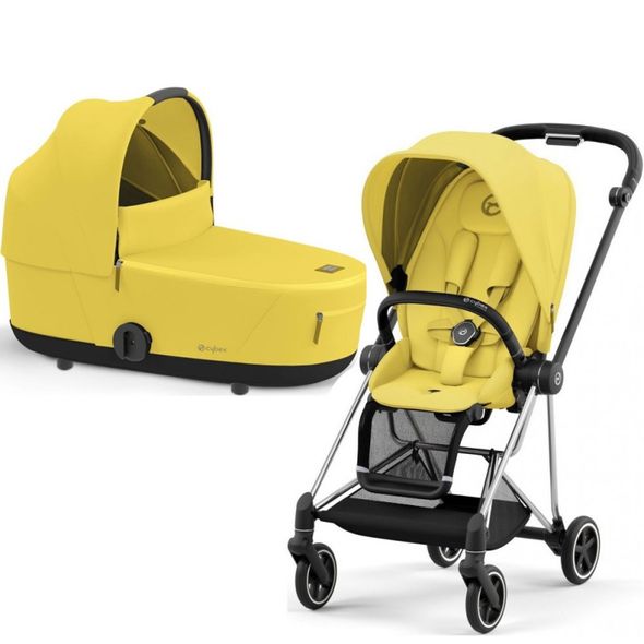 Купити Коляска дитяча 2 в 1 Cybex Mios Lux Mustard Yellow шасі Chrome Black 35 690 грн недорого, дешево