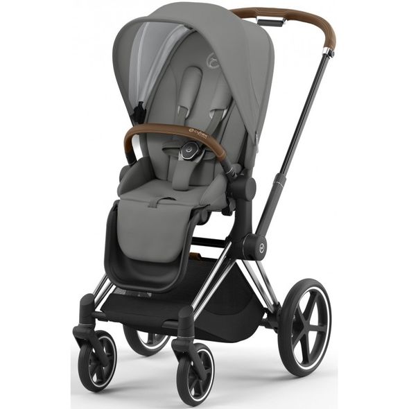 Купити Коляска дитяча 2 в 1 Cybex Priam Mirage Grey шасі Chrome Brown 49 180 грн недорого, дешево