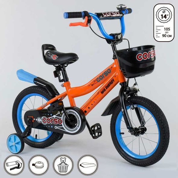 Купити Велосипед 2-х колісний CORSO 14" R-14322 1 191 грн недорого, дешево