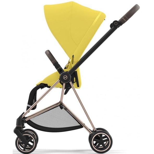 Купити Коляска дитяча 2 в 1 Cybex Mios Lux Mustard Yellow шасі Rosegold 38 000 грн недорого, дешево