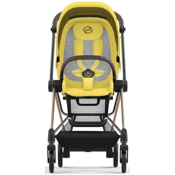 Купити Коляска дитяча 2 в 1 Cybex Mios Lux Mustard Yellow шасі Rosegold 38 000 грн недорого, дешево