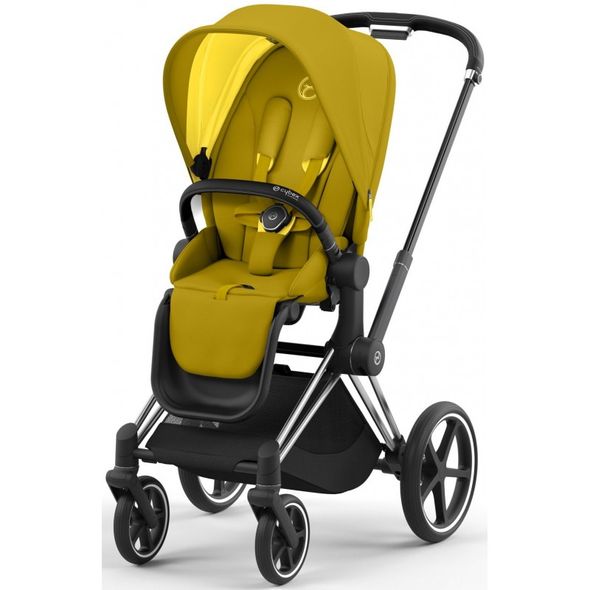 Купити Коляска дитяча 2 в 1 Cybex Priam Mustard Yellow шасі Chrome Black 48 700 грн недорого, дешево