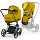 Купити Коляска дитяча 2 в 1 Cybex Priam Mustard Yellow шасі Chrome Black 48 700 грн недорого