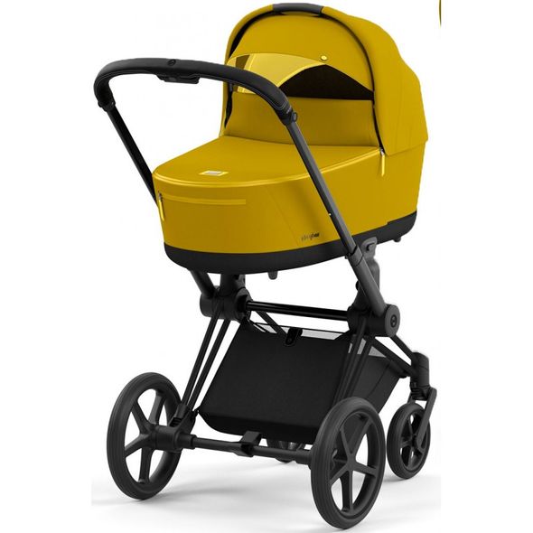 Купити Коляска дитяча 2 в 1 Cybex Priam Mustard Yellow шасі Matt Black 47 580 грн недорого, дешево