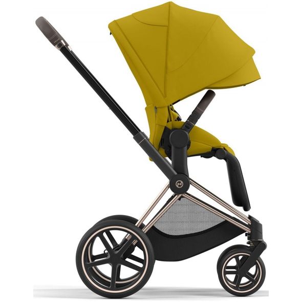 Купити Коляска дитяча 2 в 1 Cybex Priam Mustard Yellow шасі Rosegold 50 700 грн недорого, дешево