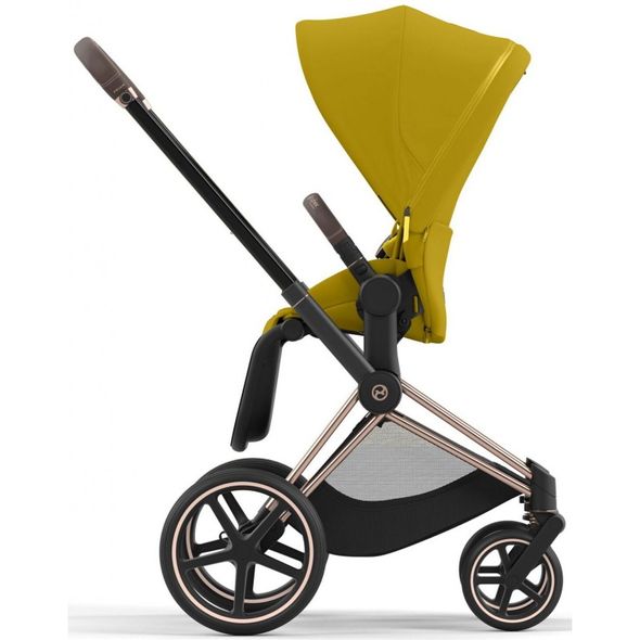 Купити Коляска дитяча 2 в 1 Cybex Priam Mustard Yellow шасі Rosegold 50 700 грн недорого, дешево