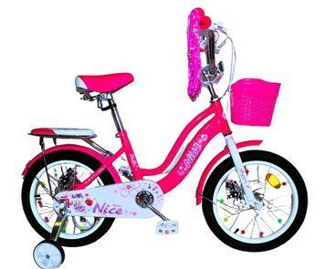 Купить Велосипед детский CORSO 14" Nice NC-14067 (стальная рама, дисковые тормоза, звонок) 3 596 грн недорого