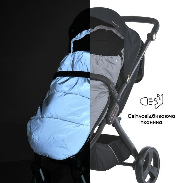 Купить Конверт в коляску El Camino Footmuff Plus МE 1131 Reflective 1 300 грн недорого