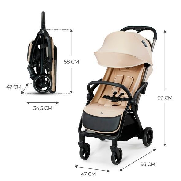 Купити Прогулянкова коляска Kinderkraft Apino Dune Beige 7 490 грн недорого, дешево