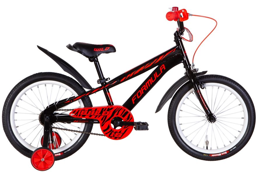 Купити Велосипед дитячий Formula 18" Wild чорний з червоним 4 855 грн недорого, дешево