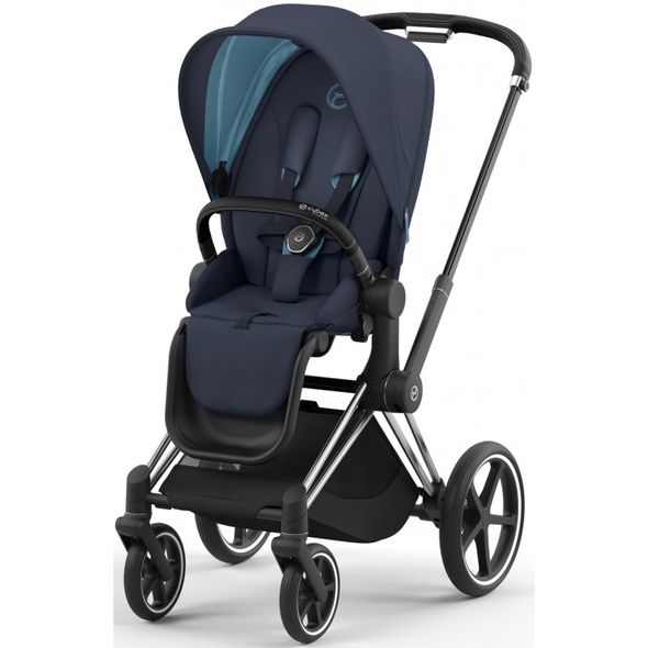 Купити Коляска дитяча 2 в 1 Cybex Priam Nautical Blue шасі Chrome Black 47 580 грн недорого, дешево