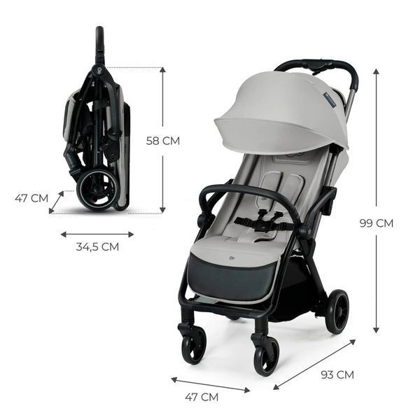 Купить Прогулочная коляска Kinderkraft Apino Dove Grey 7 490 грн недорого