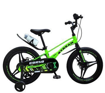 Купить Велосипед детский Corso 18" Stream SM-18693 (магниевая рама, литые диски, дисковые тормоза) 5 432 грн недорого