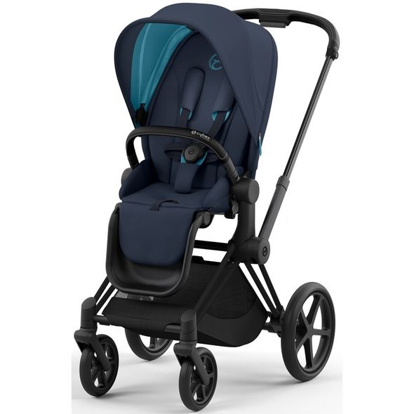 Купити Коляска дитяча 2 в 1 Cybex Priam Nautical Blue шасі Matt Black 47 580 грн недорого, дешево