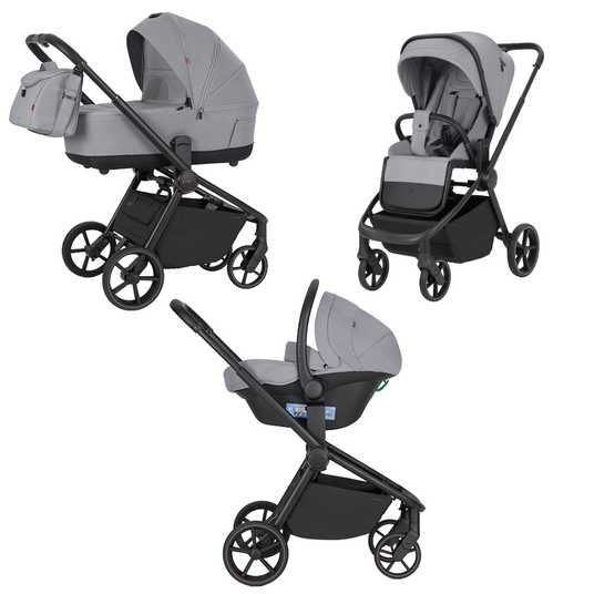 ᐉ Коляска дитяча 3 в 1 Carrello Epica 2025 CRL-8511 Silver Grey