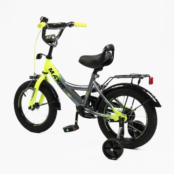 Купити Велосипед дитячий CORSO 14" Maxis MX-64003 (стальна рама, ручні гальма, допоміжні колеса) 3 042 грн недорого, дешево