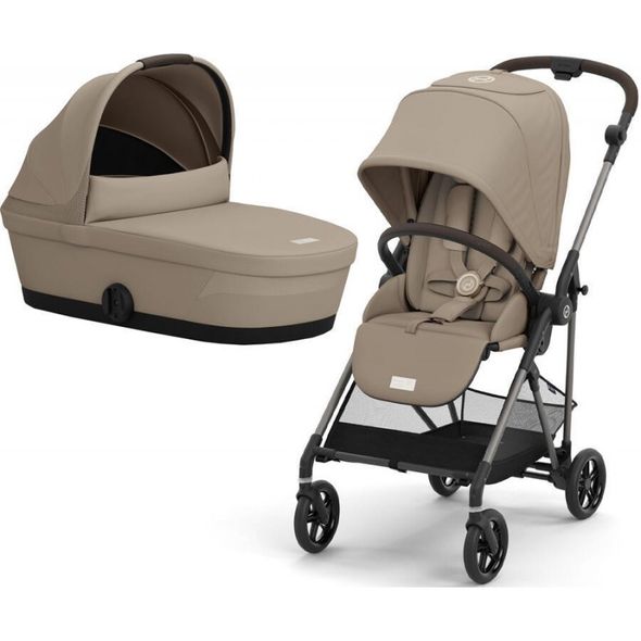 Купити Коляска дитяча 2 в 1 Cybex Melio Almond Beige 28 400 грн недорого, дешево