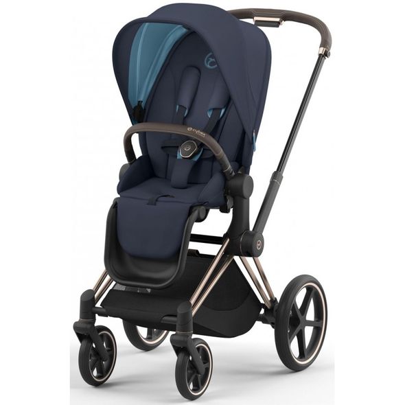 Купити Коляска дитяча 2 в 1 Cybex Priam Nautical Blue шасі Rosegold 50 080 грн недорого, дешево