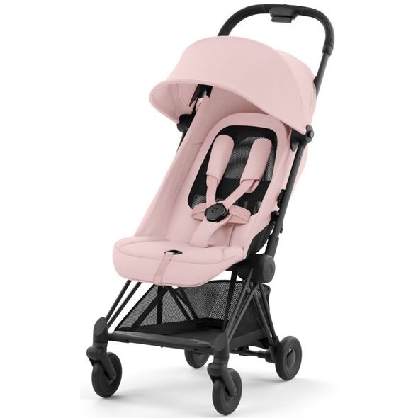 Купити Прогулянкова коляска Cybex Coya Matt Black Peach Pink 17 900 грн недорого, дешево